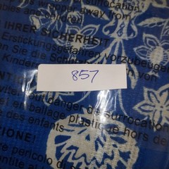 Next Dress Size 16 Cobalt Blue Linen Cotton Mini Botanic V Neck Pocket Summer