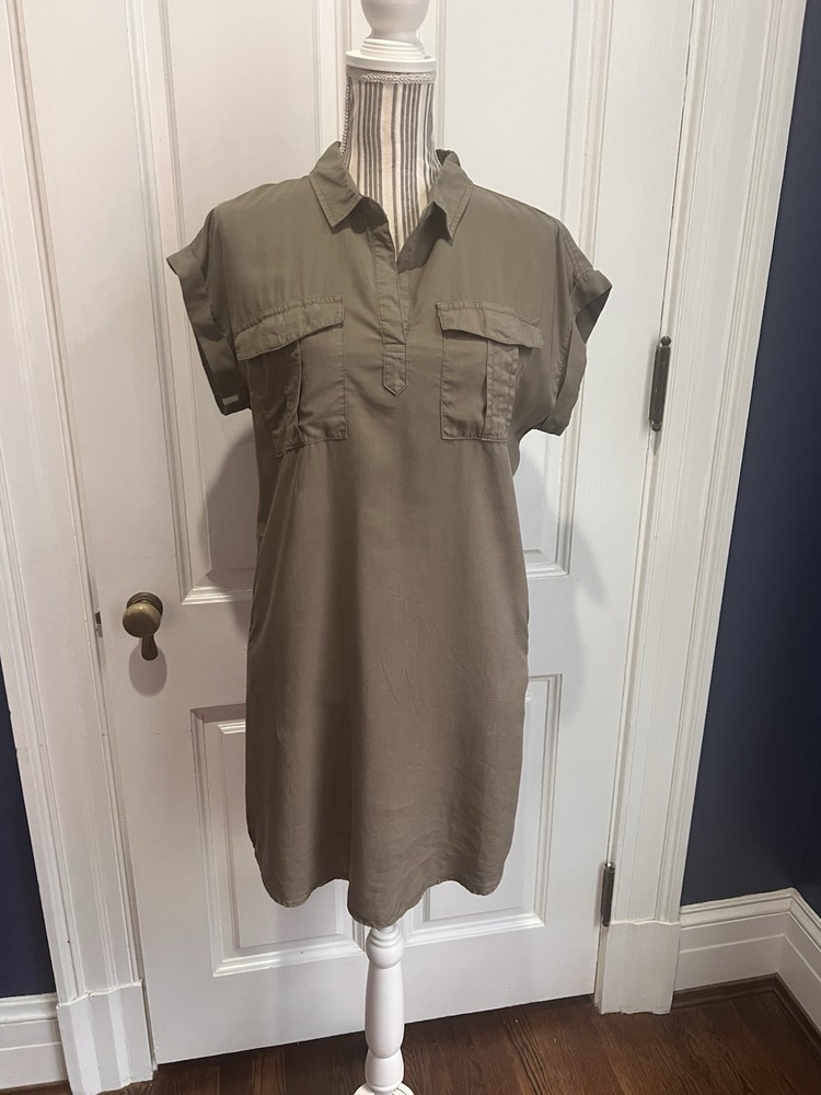 Thread Supply Small NWT Olive Shirt Dress D311