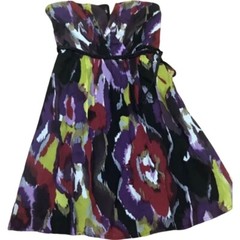 Size 6 Strapless Dress The Limited Wedding Party Black Purple Red Green Formal