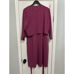 Betabrand Dress Wrap Top Stretchy Comfort Maroon Set Lot 2pc Plus Size 2x