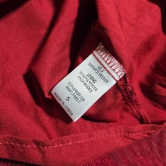 Altar&rsquo;d State Mini Dress Women Small Red Smocked Tiered Long Sleeve ID3729