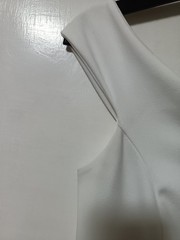 Select Dress white drop shoulder bodice with Floral Skater Style skirt Size 16