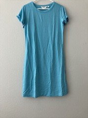 Candace Cameron Bure Reg Flutter-Sleeve T-Shirt Dress -Turquoise (XXS) A488169 –