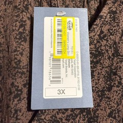 NWT Universal Thread Black and Brown print long balloon sleeve dress – 3X