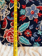 SJS Women&rsquo;s size 2XL blue/ multicolor long sleeveless pullover dress NWT