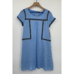 Altar&rsquo;d State Dress Womens Small Blue Embroidered Boho Shift Colorful NEW