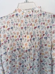 Doen Stanton Floral Cotton Voile Dress M NWT Feminine Ruffles Pintucks Stunning
