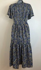 NEW ex Multi Mix Paisley Print Elasticated T-Shirt Tiered Hem Long Maxi Dress