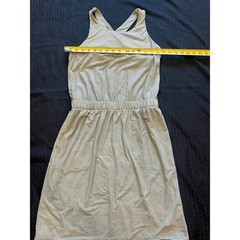 prAna Women&rsquo;s Athletic Dress Small Olive Green Racerback Pockets Active