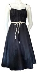 Vintage Y2K Black Tulle Dress Halloween Goth Homecoming Jr Size 7 32” Chest