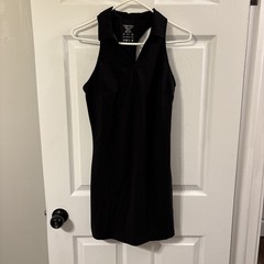 Calvin Klein Women’s performance Black Dress Built In Bra Upf 30 Size S Wick