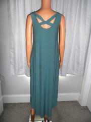 Great Final Touch size M teal blue sleeveless midi dress women excellent