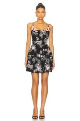 Elliatt Gaia Dress 3D Floral Mini Size XS S M L XL Embroidered Sequin Black NEW
