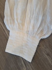 BANANA REPUBLIC Women&rsquo;s White Ramie Popover Shirt Dress W/ Camisole slip XL
