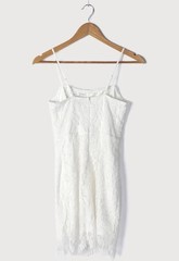 Lulus Fate White Lace Bodycon Mini Dress – Size XS