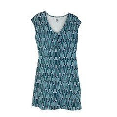 Title Nine Diamalete turquoise athletic dress Size S Stretchy Blue Green