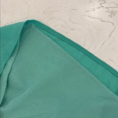 STYLE LOFT Teal Turquoise short lined cap sleeve V-Neck Dress with belt small