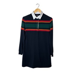 Pendleton STRIPED RUGBY DRESS Long Sleeve Women’s Medium Striped Jersey Retro