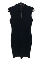 Women’s Little Black Dress Sleeveless Stretchy Low Cut V Neck Sexy Modern Large