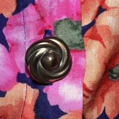 Vintage 80s 90s Caroline Wells Petites Women P12 Floral Rayon Dress Button Front