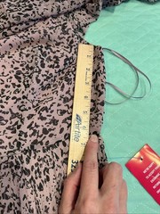 NWT Vintage Halston Heritage Flutter Sleeve Midi Dress Size 16 Rose Marble WOW!!