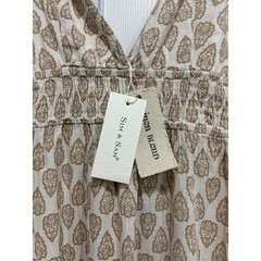 Sim & Sam Maxi Babydoll Dress Linen Blend Size Small Boho Cottacecore New NWT