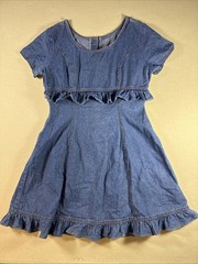 VINTAGE DENIM DRESS YES CLOTHING BUTTON BACK LIGHTWEIGHT WOMENS SZ 11