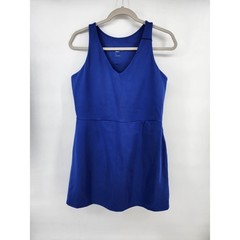 GapFit Womens Royal Blue Sleeveless V-Neck Active Tennis Dress Size L