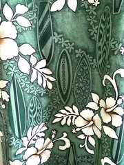 Pristine Vintage Island Aloha Wear Hawaiian Surf hula muumuu dress size large