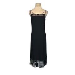 Rimini by Shaw Women’s Black Beaded Midi Party Dress size 8