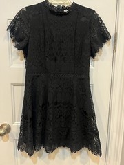 Blu Pepper Junior Dress Size M Medium Black Lace Formal Party NWT $59