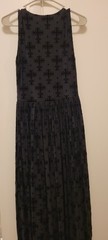 New Black Milk Burned Velvet Maxi Dress L sleeveless floral museum goth witchy
