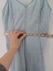 Universal Thread Womens Spaguetti Straps Mini Dress Blue X-Small missing belt.