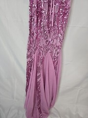 $199 B Darlin Juniors Sequin-Pattern Floor- Dark Mauve 13/14