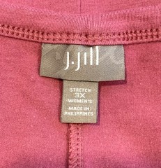J. JILL TANK DRESS 2X/3X ROSE COTTON BLD STRETCH COASTAL VACATION RESORT CRUISE