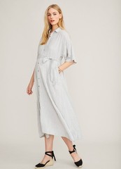 Hatch Maternity Women&rsquo;s The Elsa Dress Ivory/Black Stripe Size 2 (M/8-10) NEW