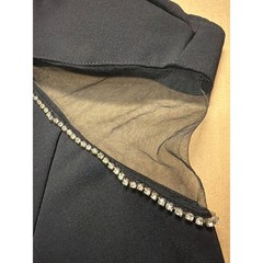Heiress Beverly Hills Black Rhinestone Chain Cutout Mini Dress