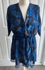 Ted Baker Juleah Fit Flare Summer Floral Dress size 4 14 NWT wedding holiday