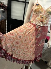 NWOT 100% Silk OOAK Patchwork Gown • SF Faire Artisan Masterpiece ✨