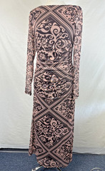 NWT Minkpink Floral Mesh Side Ruching Midi Dress L
