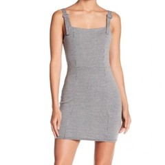 Emory Park Houndstooth Grey Dress Small