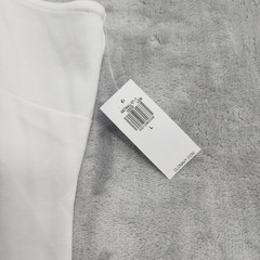 NEW Old Navy Dress Womens L White Sheath Mini Square Neck Pockets Jersey Casual