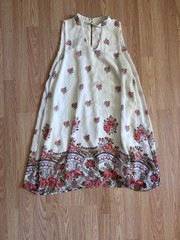 Umgee Floral White Dress Size Small