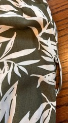 Chicoree Sleeveless belted dress Women&rsquo;s Med khaki green with white fern print