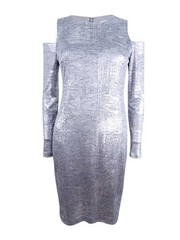 Calvin Klein Women&rsquo;s Cold-Shoulder Sheath Dress 191797889067