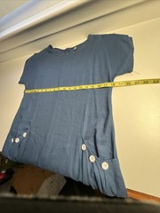 Yidarton Linen Cotton Dress Sz M A-Line Pockets Relaxed Fit Career to Casual