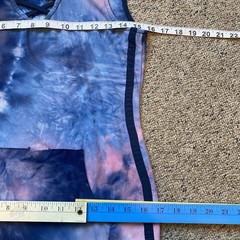 No Boundaries Tie Dye Hoodie Mini Dress Pocket Stretch Comfort Bikini Coverup S
