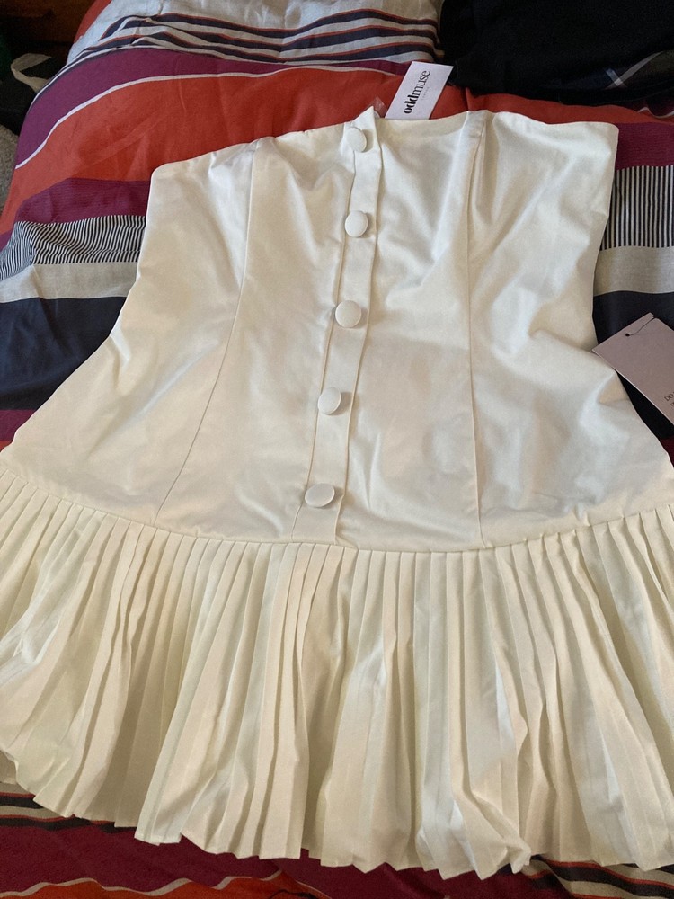 Odd Muse the ultimate strapless mini dress white XXL bnwt