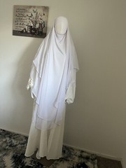 Two Layers KhimarWith Batwing Sleeve Dress,Khimar, Niqab,Hijab, Jilbab,حجاب،نقاب