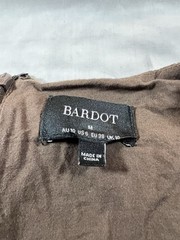 BARDOT Women&rsquo;s Long Sleeve Cocktail Dress Size 6 M Brown Floral Bohemian